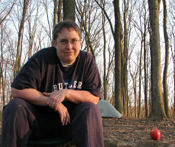 Lē Weaver camping in 2008